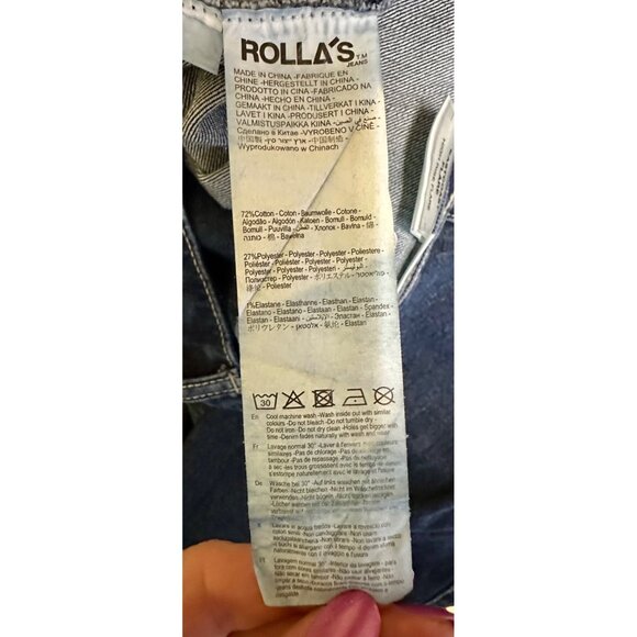 Rolla’s Eastcoast Flare High Rise Flared Jeans Blue Size 30 (Aussie 12) Retro 70 - Picture 9 of 9